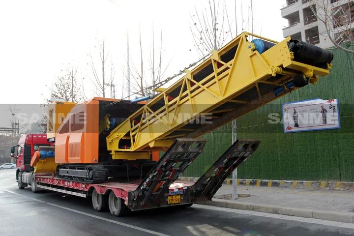 顛覆傳統裝車方式，山美履帶式取料機助您實現降本增效、節能減排！