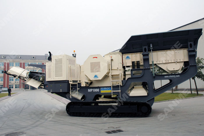 履帶式顎式移動破碎站專破堅硬、強磨蝕性物料