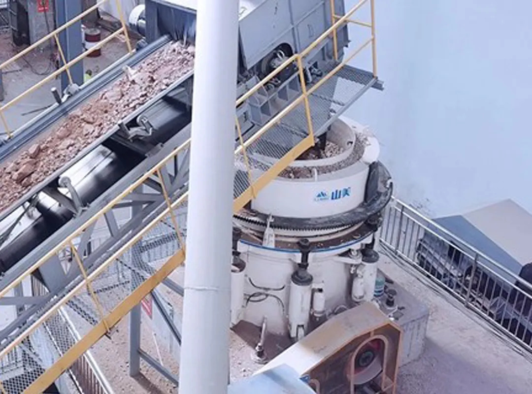 山美E-SMS歐星系列液壓圓錐破碎機施工現場（二）